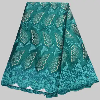 Высококачественные Африканские кружевные ткани, модная вышивка, 100% хлопок, Швейцарское вуалевое кружево, популярный материал для платья в Дубайском стиле для свадьбы