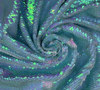 Новый модный тренд градиентного цвета magic beadsSequin Сетчатая ткань эластичный материал для вечеринок