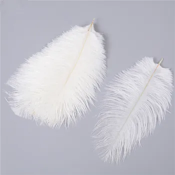 10 Упаковок Украшений из белых перьев для свадебной вечеринки, декор своими руками