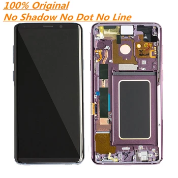 100% Оригинальный Фронтальный дисплей S9 + Для SAMSUNG Galaxy S9 PLUS G9650 G965F Замена сенсорного ЖК-экрана Дигитайзером С НОВОЙ Рамкой