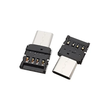 2 шт. разъем адаптера типа C USB-C для мужчин и USB 2.0 для женщин для передачи данных для Macbook для Samsung для телефона Huawei