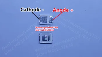 50ШТ REFOND Высокомощный светодиодный двойной чип 2835 1 Вт Зеленый 520-525нм 3,0-3,2 В 85-95ЛМ 360 МА
