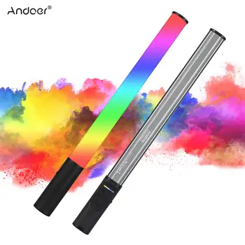 Andoer W150RGB Handheld RGB Light Tube LED Video Light Wand Аккумулятор 2500K-9000K для Прямой Трансляции Видеоблогов Портретной Фотосъемки