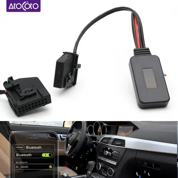 AtoCoto Автомобильный Bluetooth Модуль Aux Приемник Кабель Адаптер Для Mercedes Benz W203 W209 W211 Радио Стерео CD Comand 2.0 APS