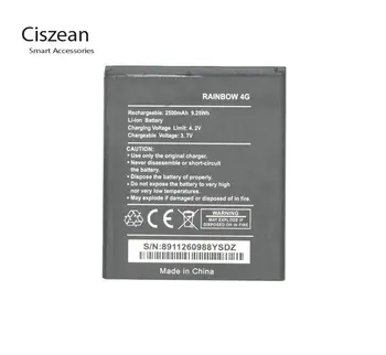 Ciszean 1x Новый 3,7 В 2500 мАч Сменный Аккумулятор Rainbow4g Для Wiko RAINBOW 4G Batterie Bateria Аккумуляторы Для мобильных Телефонов