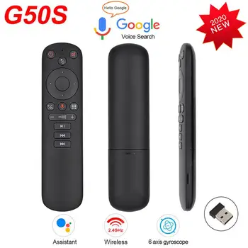 G50S Беспроводная мышь Fly, гироскоп, 2.4 G Умный голосовой пульт дистанционного управления G50 для X96 Mini H96 X3 Android TV Box