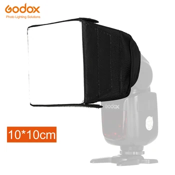Godox 10x10 см Универсальный складной мини рассеиватель вспышки Софтбокс для Godox Canon Nikon Sony Fuji Flash