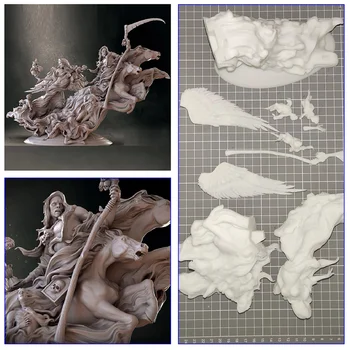 LindenKing 1/20 1/15 1/12 3D Printing Garage Kit GK Модель Игровой Фигурки Из Неокрашенной Белой Смолы Коллекции для Художников A349