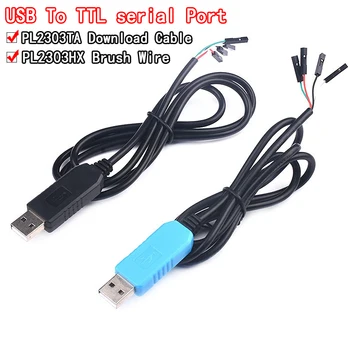 PL2303 PL2303HX/PL2303TA Модуль-адаптер преобразователя USB в RS232 TTL с пылезащитной крышкой PL2303HX для arduino кабель для загрузки