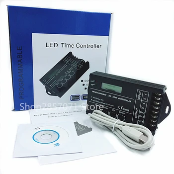 TC420 RGB LED Controller Time 5-Канальный Общий Выход 20A С Общим Анодом, Программируемый для модуля светодиодной ленты DC12V/24V