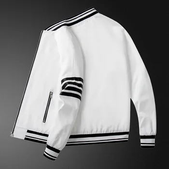 Бренд 2023, уличная Мужская куртка-бомбер, летные пальто, осенняя ветровка с вышивкой, Бейсбольная Корейская тренировочная одежда большого размера