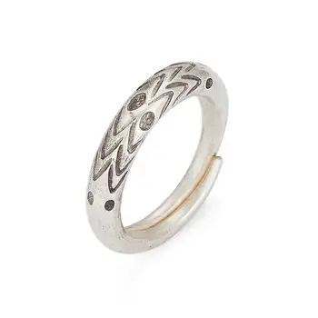 Винтажное модное индивидуальное кольцо с тиснением Унисекс в стиле хип-хоп Панк, Открытое кольцо, Ювелирные аксессуары для банкета, подарок