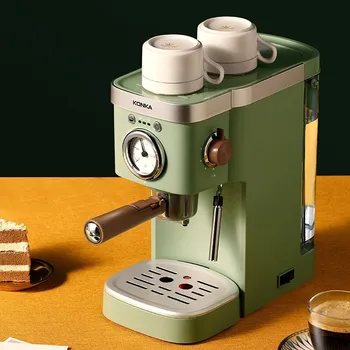 Высококачественная кофемашина в стиле ретро зеленого цвета объемом 1,2 л, кофемашина для обжарки, кофемашина с кофемолкой, кофемашина gemilai
