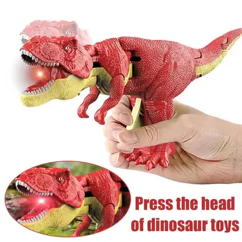 Детская декомпрессионная игрушка-динозавр, креативные ручные телескопические пружинные качели, игрушки-непоседы-динозавры, Рождественские подарки для детей