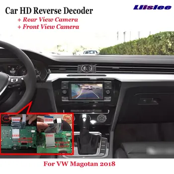 Для Volkswagen VW Passat B8 2015-2022 Автомобильный видеорегистратор Фронтальная камера заднего вида декодер обратного изображения MIB хост Оригинальное обновление экрана