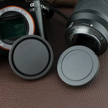 Задняя крышка объектива/Cover + Крышка корпуса камеры для Sony E mount NEX3/5/5N/6/7 A7 A7II A7s a9 a7r3 A7r4 A6600 a5100 A6000 a6300 a6500