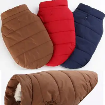Зимняя теплая пуховая куртка для собак, костюм для домашних собак, легкое пальто для щенка, Одежда для плюшевого мишки, Большие комбинированные лыжи