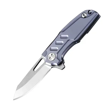 Карманный нож из титанового сплава Мини-складной нож D2 EDC Брелок Маленький универсальный нож