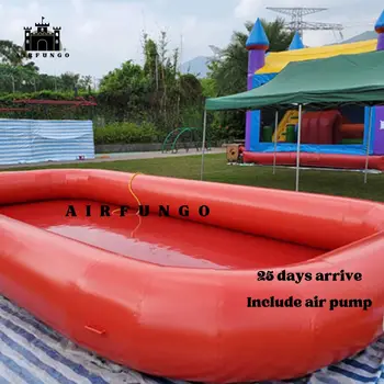 Коммерческий надувной бассейн с водой, круглый открытый с воздушным насосом, детский бассейн для летней вечеринки