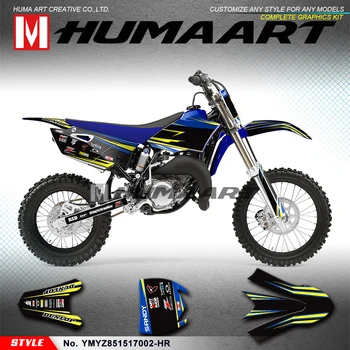 Комплект наклеек HUMAART с персонализированной графикой для мотоциклов Enduro для YZ85 YZ 85 2015 2016 2017 2018