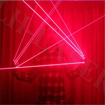 Красная Лазерная Перчатка Для Танцовщицы / Веселая Вечеринка / Освещение рождественских лазерных перчаток