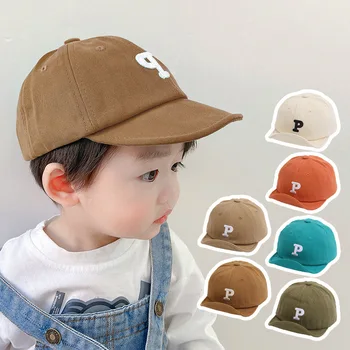 Летняя Новая детская бейсболка с буквой C для мальчиков и девочек, регулируемые бейсболки, Мягкая детская кепка с козырьком для новорожденных, солнцезащитная шляпа-капор
