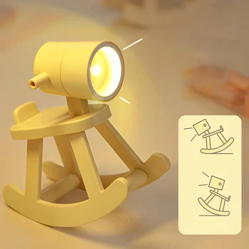 Мини-светодиодный настольный светильник Креативный ночник в форме собаки Настольное украшение DIY Настольная лампа Настольный декор Подарок на День защиты детей