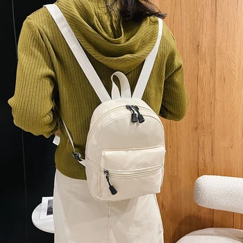 Модный нейлоновый мини-рюкзак 2022, женский Маленький дорожный рюкзак, школьная сумка в корейском стиле для девочек-подростков, рюкзак для женщин