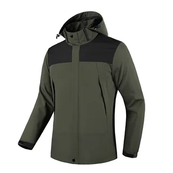 Мужская водонепроницаемая горная куртка, весенне-осенняя повседневная ветровка, мужская дышащая уличная тонкая куртка с капюшоном 5XL