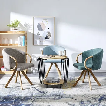 Обеденные стулья из скандинавской ткани, деревянный кухонный стул, стол и стулья, современная мебель для столовой, спинка для отдыха, стул для гостиной