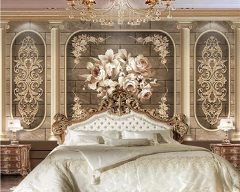 Обои beibehang украшение дома на заказ в европейском стиле ретро искусство цветок гостиная 3d фреска обои декоративные обои