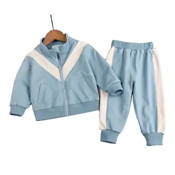 Осенний детский кардиган 2019 г., свитер, брюки, комплект одежды из 2 предметов, спортивный костюм для мальчиков, хлопковый повседневный спортивный костюм для девочек