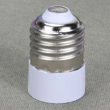 Основание для розетки держателя лампы от E27 до E14 Практичный Держатель розетки от E27 до E14 Адаптер для выключателя осветительных принадлежностей Белый