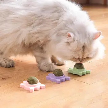 Привлекательная форма Черепаха кошка мяты игрушка мяч кошачья мята мяч прост в установке повышения аппетита