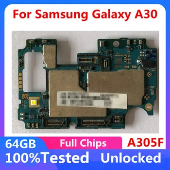 Разблокирована Для Samsung Galaxy A30 A305F Материнская плата A305FD A305G Оригинальная Материнская плата Логическая Плата С Полными Чипами Чистый IMEI Android