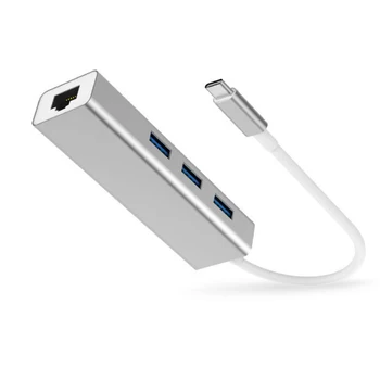 Сетевой адаптер USB-C-Gigabit USB 3.1 Ethernet-Адаптер USB Type-C для Нового Apple macbook Chromebook Pixel Acer Aspire