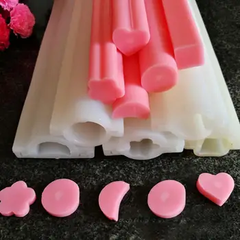 Силиконовая форма для мыла Dolphin Heart Pipe Tube Форма для мыла DIY Craft Мыловарение ручной работы Форма для выпечки шоколада Форма для свечей Домашний декор