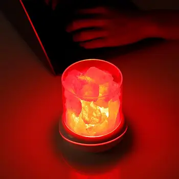 Соляная лампа USB Настольная светодиодная ароматерапевтическая ночная лампа высвобождает отрицательные ионы С одним ключевым управлением Ароматерапевтическая соляная лампа