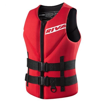 Спасательный жилет для плавания для взрослых, костюм для выживания с регулируемой плавучестью, нейтральный спасательный жилет из полиэстера