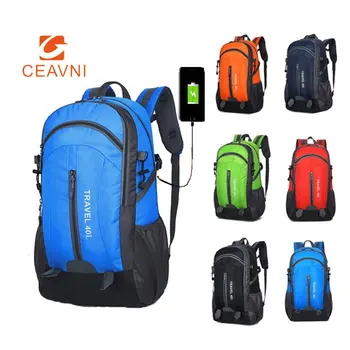 Уличный рюкзак Многофункциональная Альпинистская походная сумка большой емкости, нейлоновая водонепроницаемая дорожная сумка с USB, спортивный рюкзак