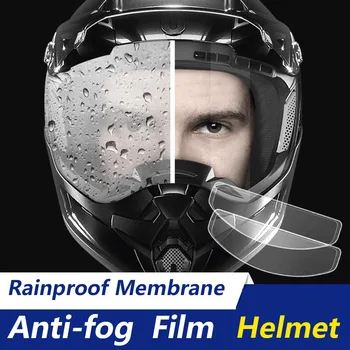 Универсальный мотоциклетный шлем С противотуманной пленкой и непромокаемой пленкой, Прочное нанопокрытие, наклейка, Пленка, Аксессуары для шлема