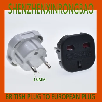 Универсальный Штекер ЕС Конвертер Великобритания-ЕС Euro Travel Adapter Адаптер Питания 250 В Зарядное Устройство EU Plug Adapter Британская Розетка Scoket