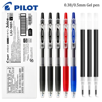 Японский Пилотный Набор Гелевых Ручек Color Juice Black Pen Press Water Pen Большой Емкости Офисные Студенческие Принадлежности Могут Изменить Ядро 0.38 / 0.5 мм
